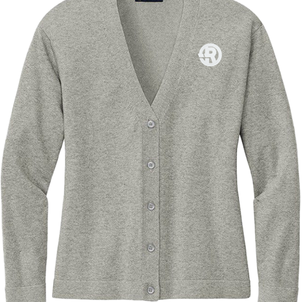 Brooks Brothers - Women's Cotton Stretch Cardigan Sweater in Grey with White RAWSO logo