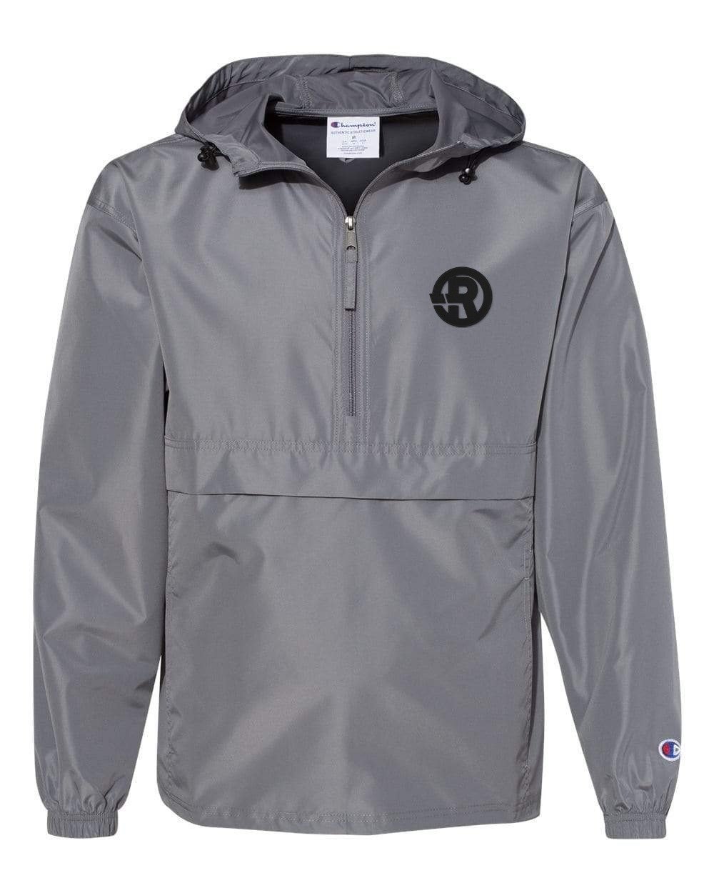 Champion - Packable Quarter-Zip Jacket in Graphite with Black RAWSO logo