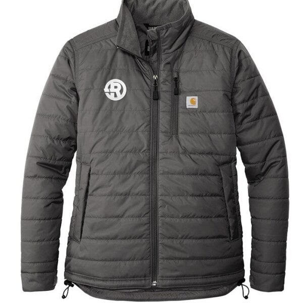 Carhartt - Women's Gilliam Relaxed Fit Jacket in Shadow Grey with White RAWSO logo