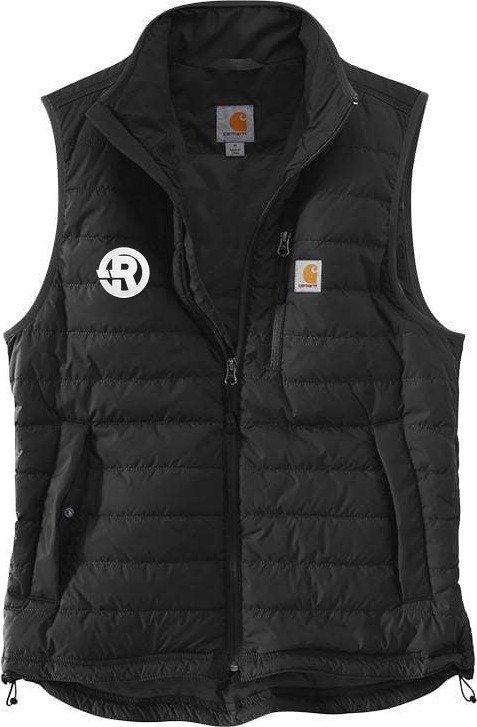 Carhartt - Men's Gilliam Relaxed Fit Vest in Black with White RAWSO logo