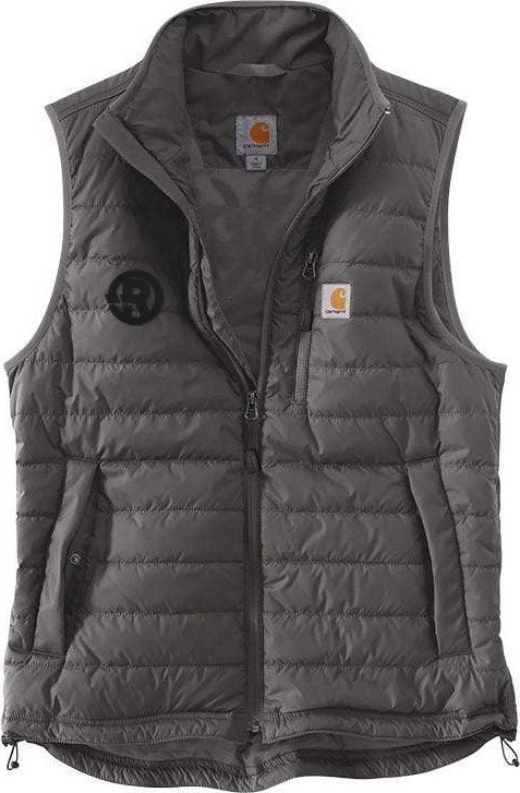 Carhartt - Men's Gilliam Relaxed Fit Vest in Grey with Black RAWSO logo