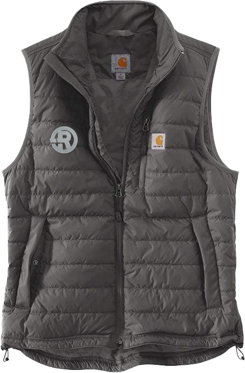 Carhartt - Men's Gilliam Relaxed Fit Vest in Grey with Silver RAWSO logo