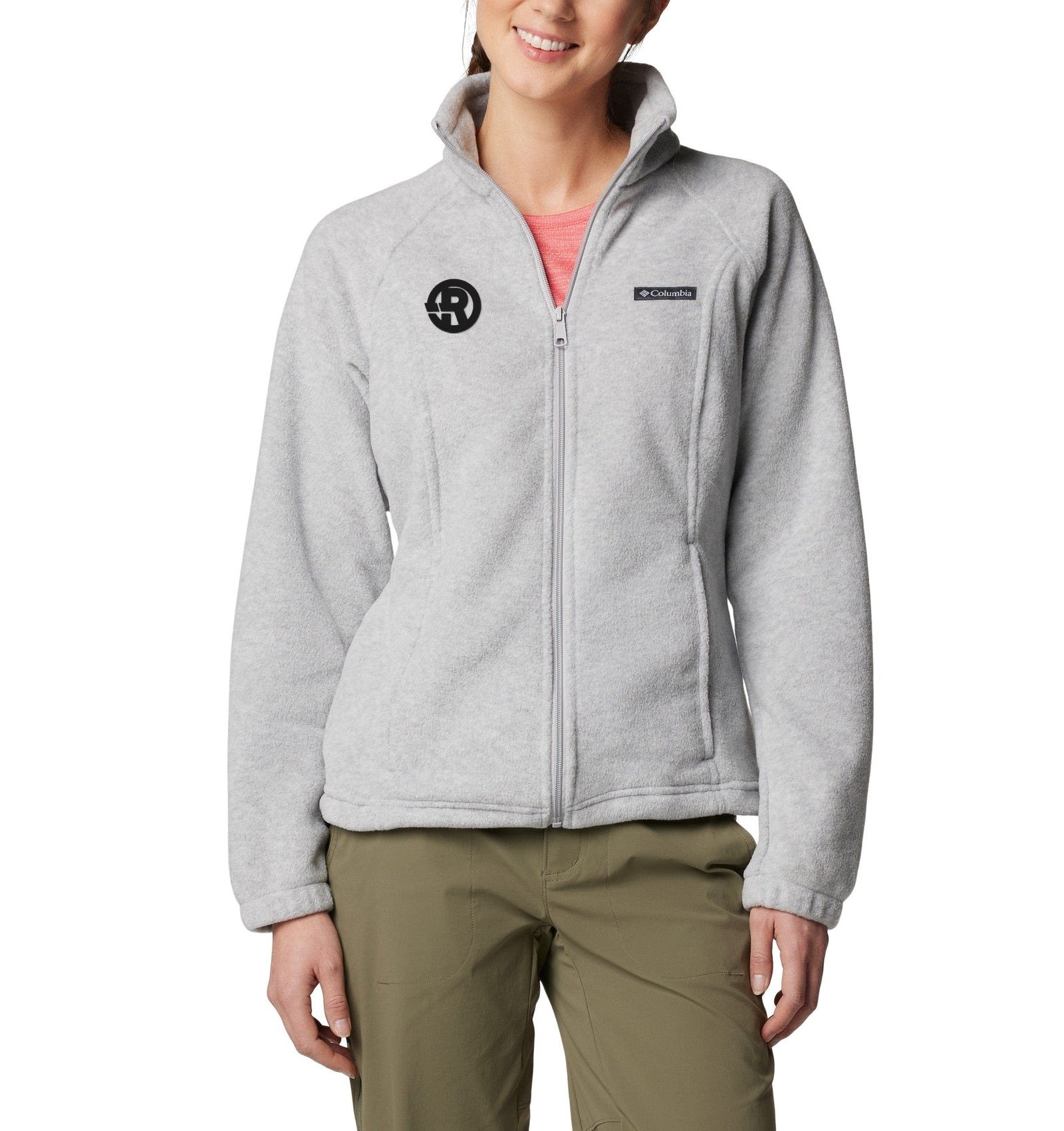 Columbia - Women's Benton Springs™ Full-Zip Fleece Jacket in Cirrus Grey Heather with Black RAWSO logo