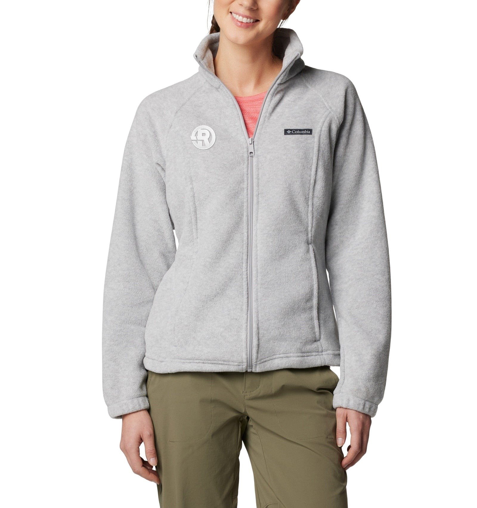 Columbia - Women's Benton Springs™ Full-Zip Fleece Jacket in Cirrus Grey Heather with White RAWSO logo