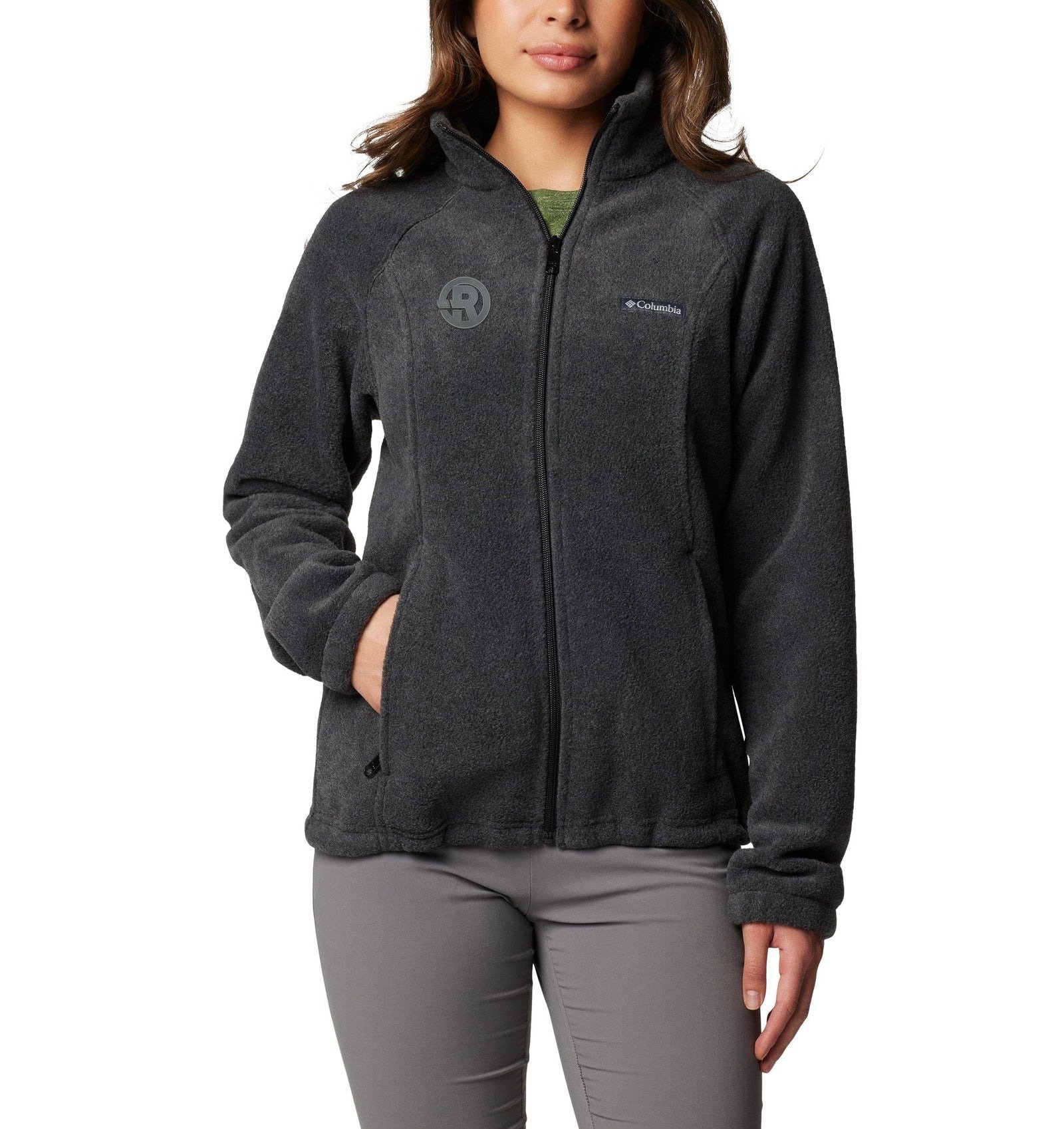 Columbia - Women's Benton Springs™ Full-Zip Fleece Jacket in Charcoal Heather with Grey RAWSO logo