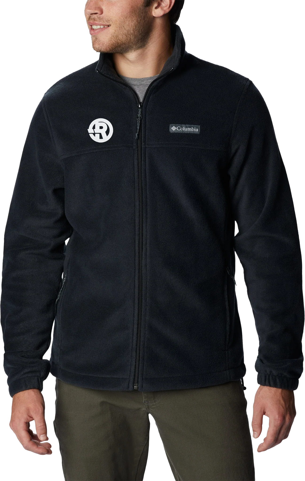 Columbia - Men's Full-Zip Steens Mountain™ Fleece Jacket in Black with White RAWSO logo
