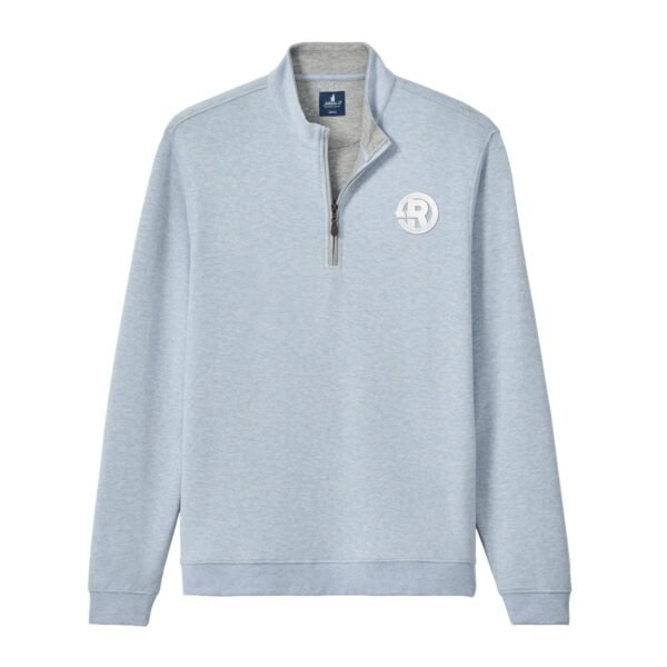 Johnnie-O – Men's Sully 1/4 Zip Pullover in Breeze with White RAWSO logo