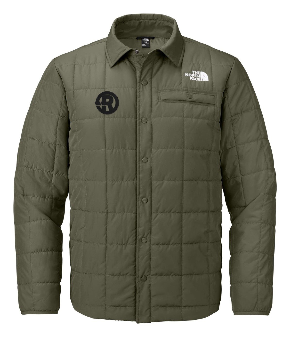 The North Face - Men's Iron Drift Quilted Shirt Jacket in New Taupe Green with Black RAWSO logo