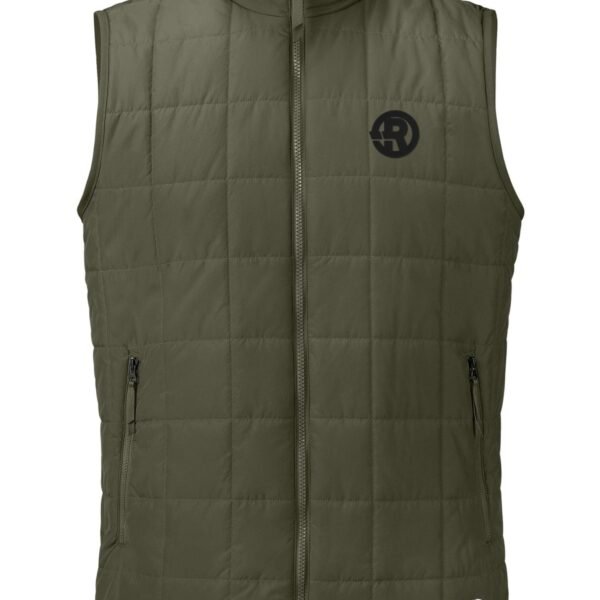 The North Face - Men's Iron Drift Quilted Vest in New Taupe Green with Black RAWSO logo